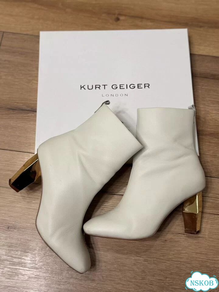 Ботильоны kurt geiger ekonika кожа белые фото 1