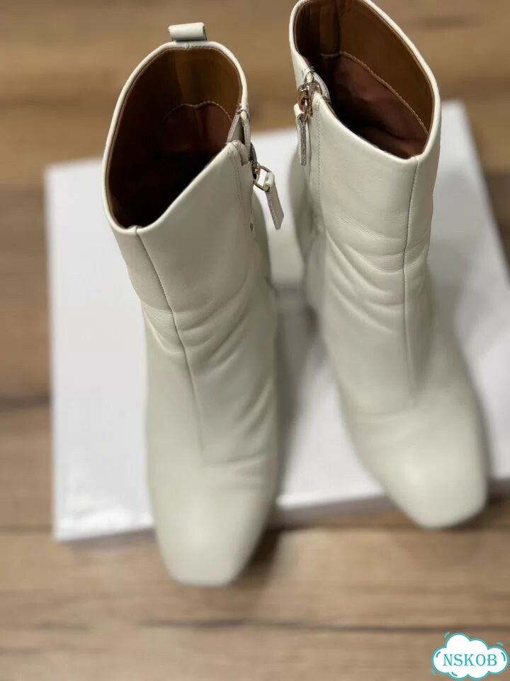 Ботильоны kurt geiger ekonika кожа белые фото 2
