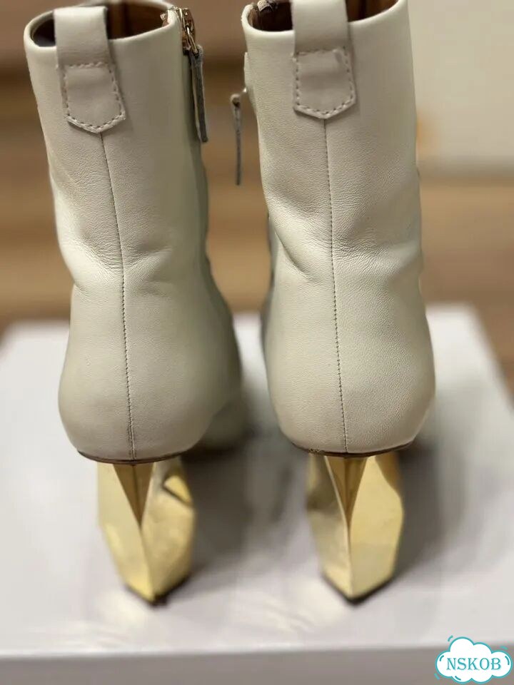 Ботильоны kurt geiger ekonika кожа белые фото 5