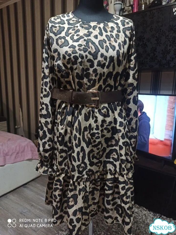 Платье leopard Shein 56 размер фото 1