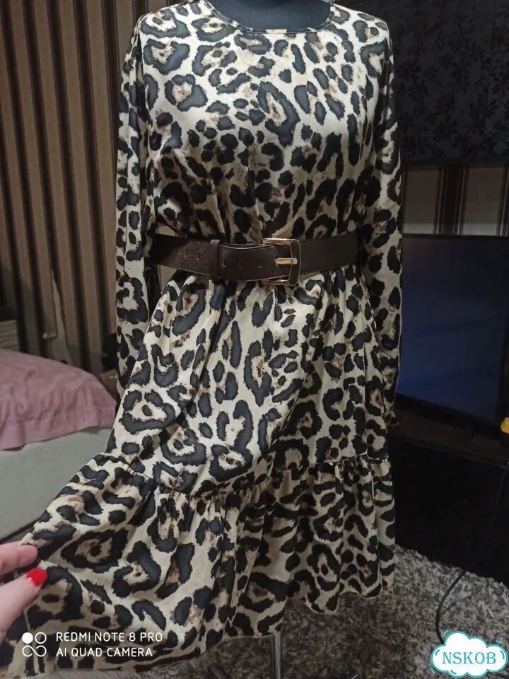 Платье leopard Shein 56 размер фото 3