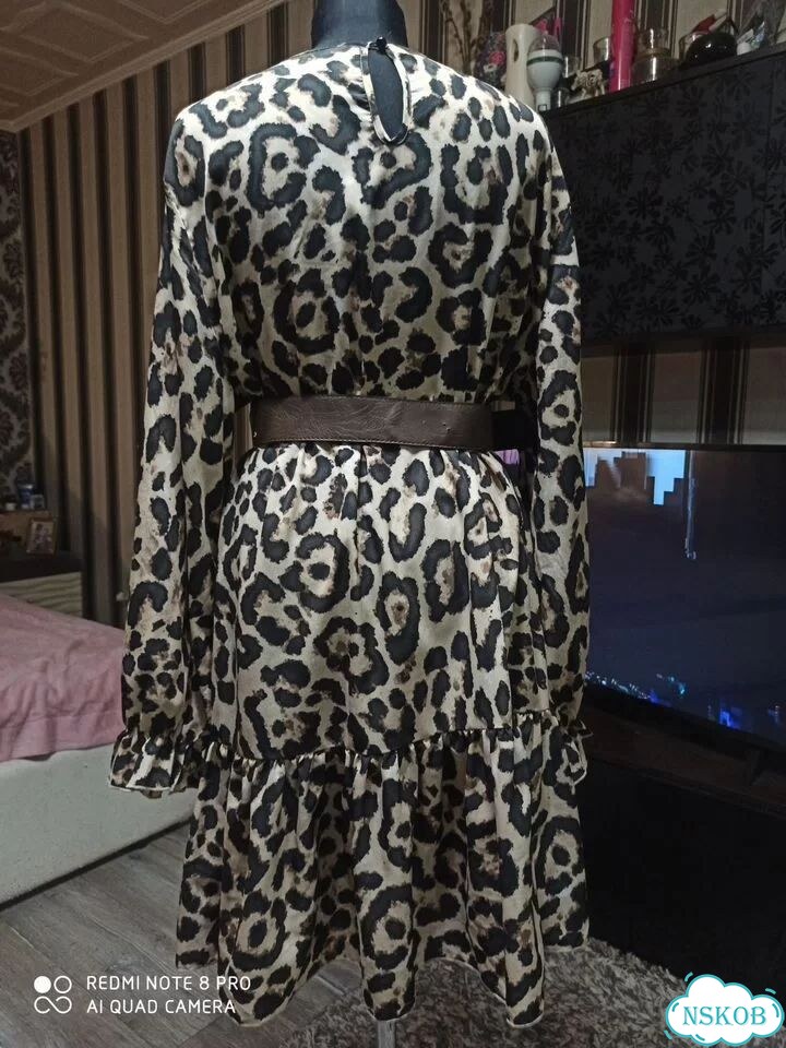 Платье leopard Shein 56 размер фото 5