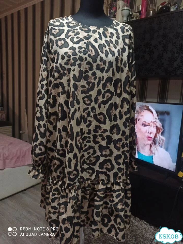 Платье leopard Shein 56 размер фото 6
