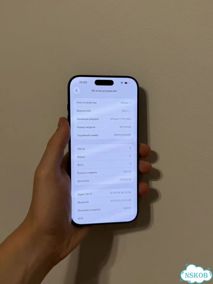 iPhone 17 Pro Max, 256 ГБ, eSIM фото 3
