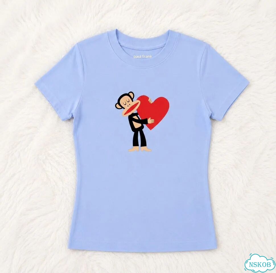 Футболка Paul Frank голубая с сердечком фото 1