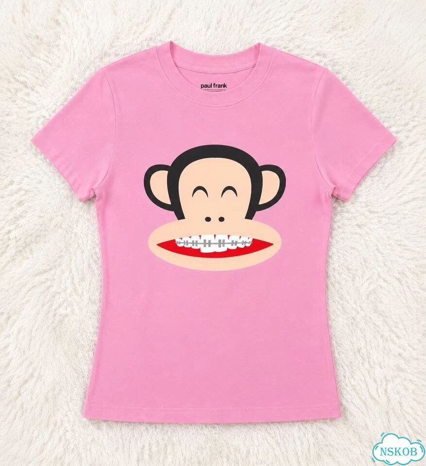 Paul Frank футболка женская розовая брекеты фото 1