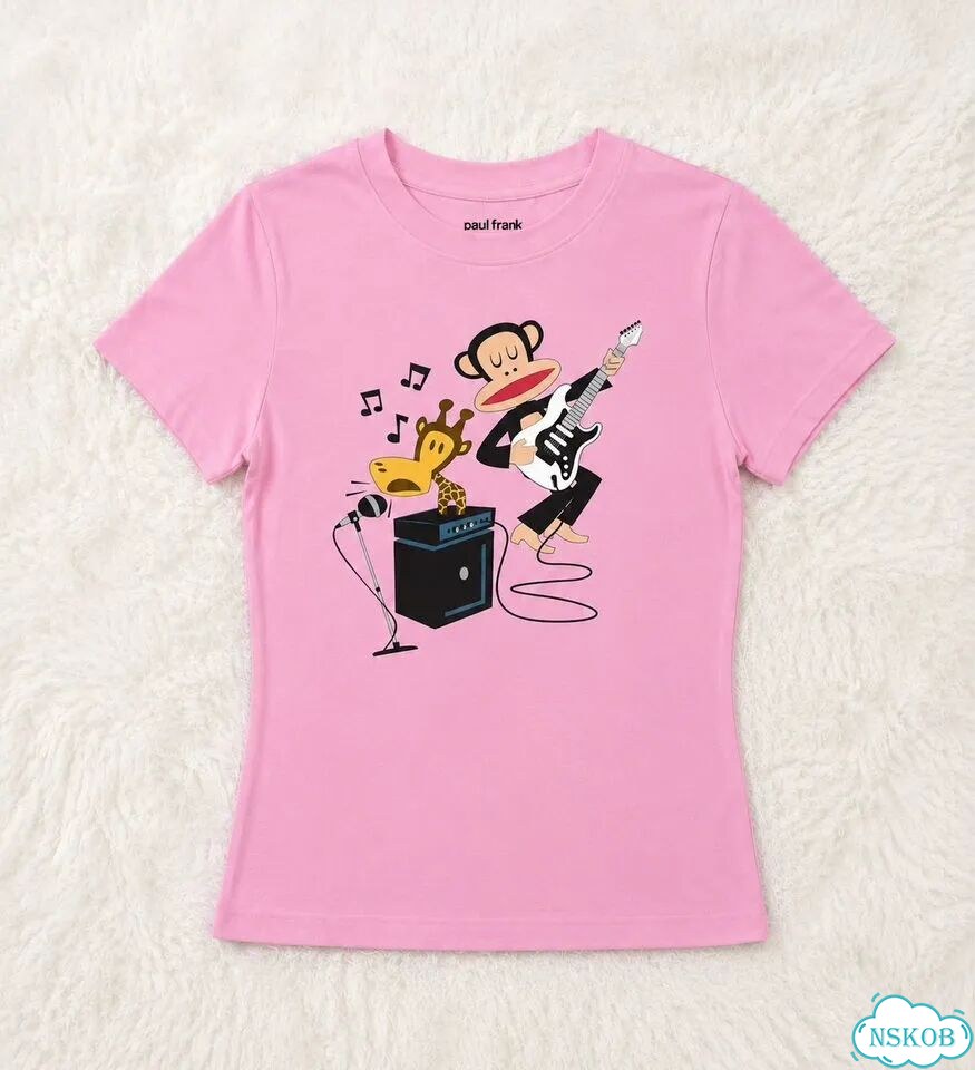 Paul Frank футболка розовая гитара фото 1