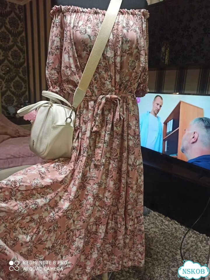 Платье розовое 56 размера фото 8