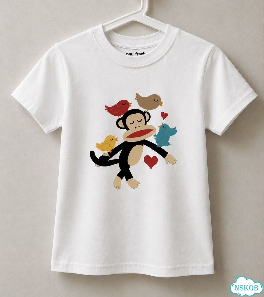 Paul Frank футболка белая женская птички фото 1