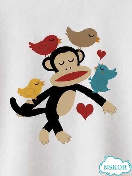 Paul Frank футболка белая женская птички фото 2