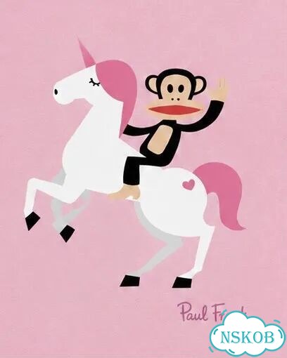 Paul Frank футболка женская розовая единорог фото 2