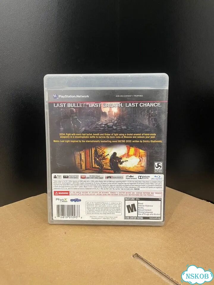 Metro last light ps3 диск фото 3