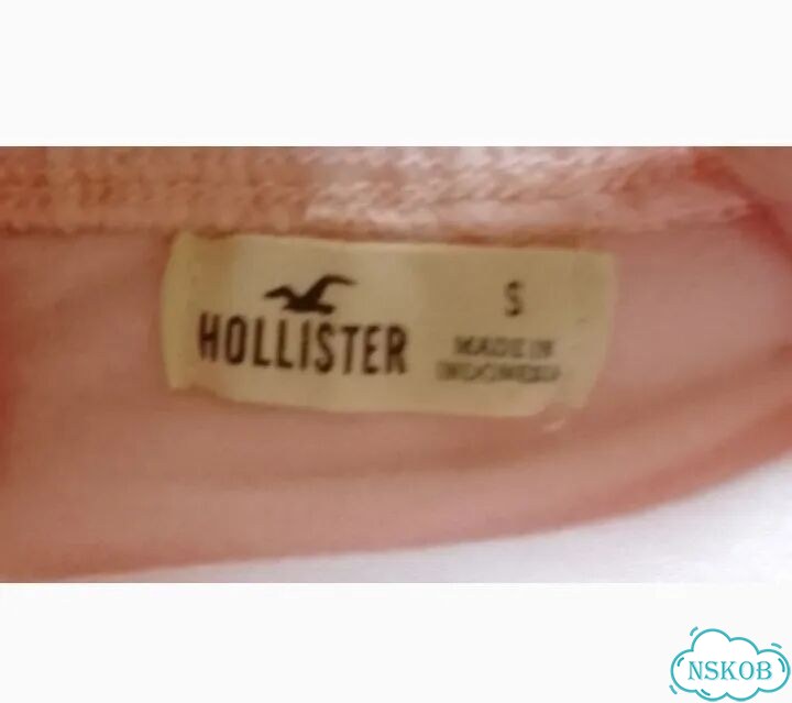 Блузка женская розовая с кружевом Hollister США фото 4