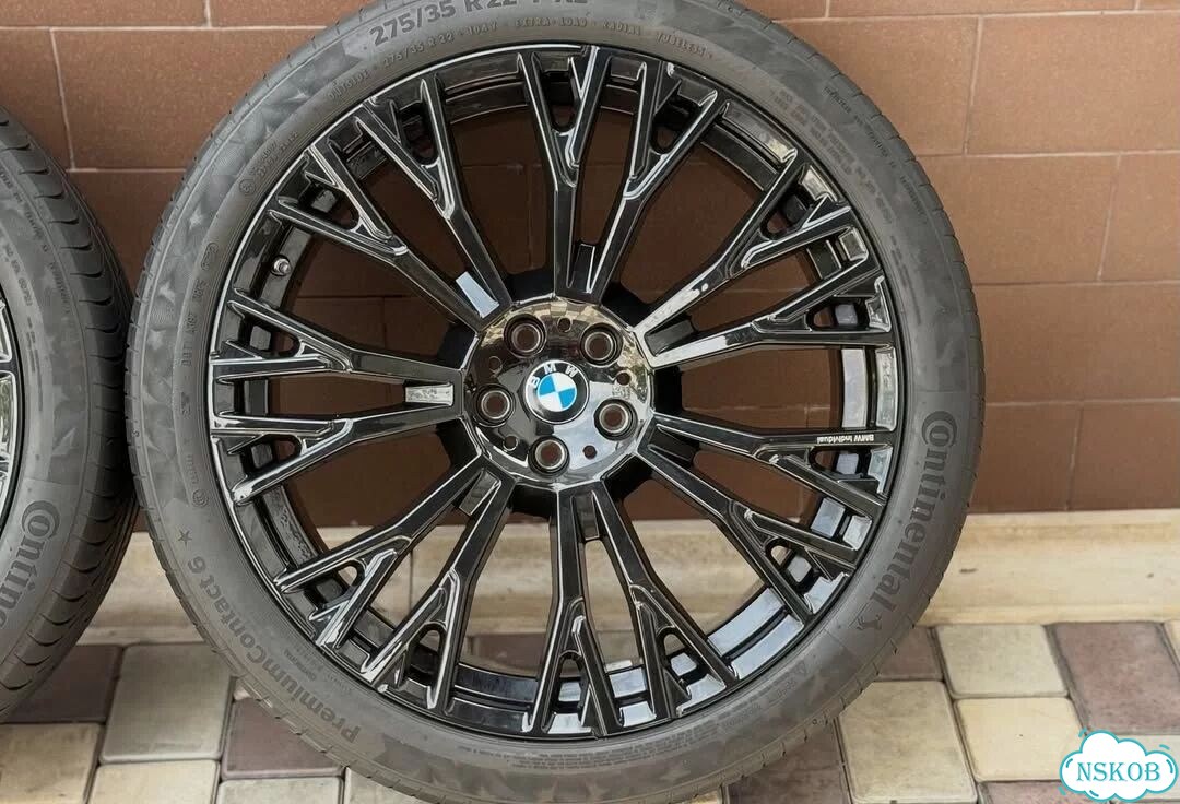Новые Оригинал R22 летние колеса BMW X5 G05 Black фото 2