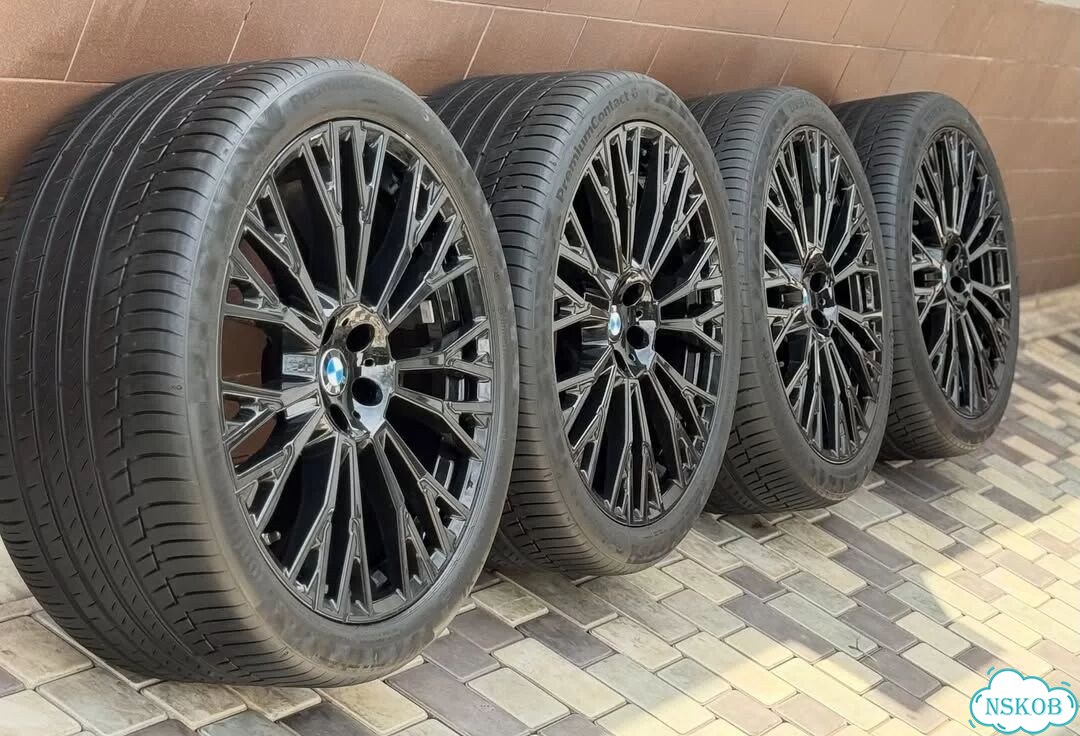 Новые Оригинал R22 летние колеса BMW X5 G05 Black фото 4