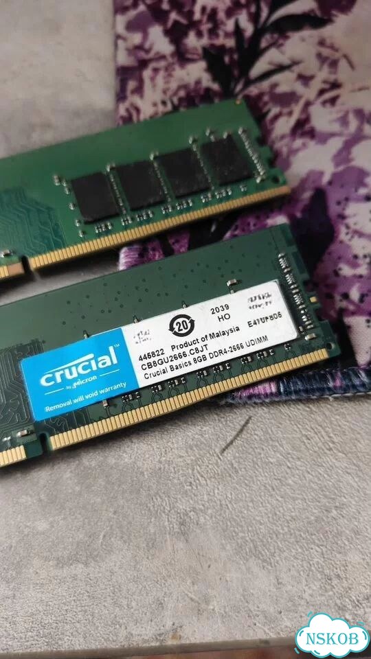 DDR4 16gb (2 x 8gb ) crucial 2666mhz фото 2