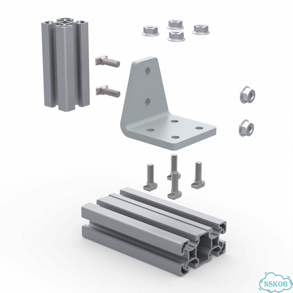 8216s Стальной угловой соединитель 80х80, сталь 8 мм фото 8