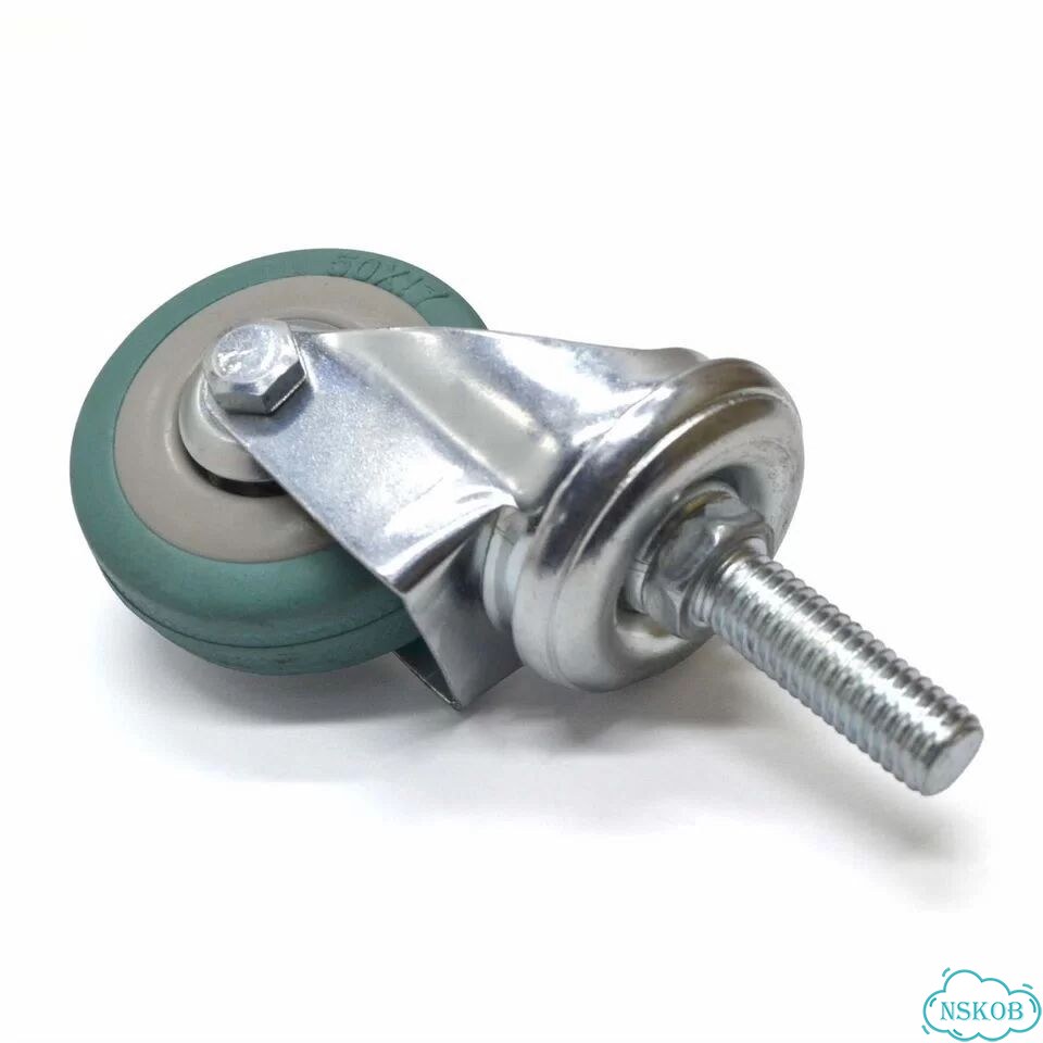 RSI936050 Колесо поворотное D50 мм, болт М10, 25 кг, серая резина фото 4