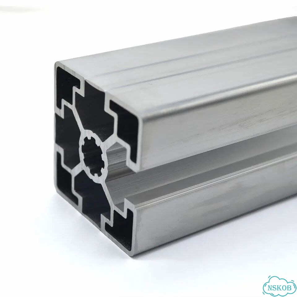 OB-4545L-3C-BP Профиль 45х45 мм. Паз 10 мм, закрытый с 3х сторон (Без покрытия) фото 4
