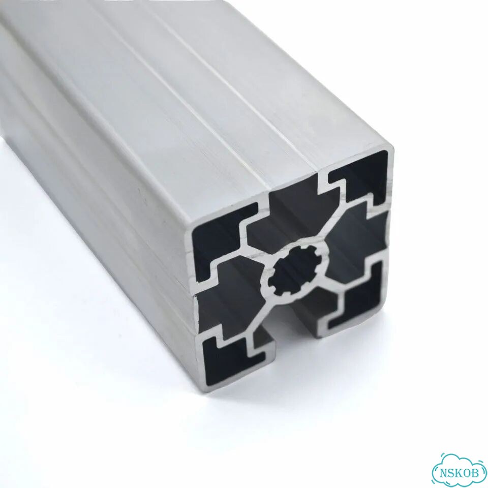 OB-4545L-3C-BP Профиль 45х45 мм. Паз 10 мм, закрытый с 3х сторон (Без покрытия) фото 5