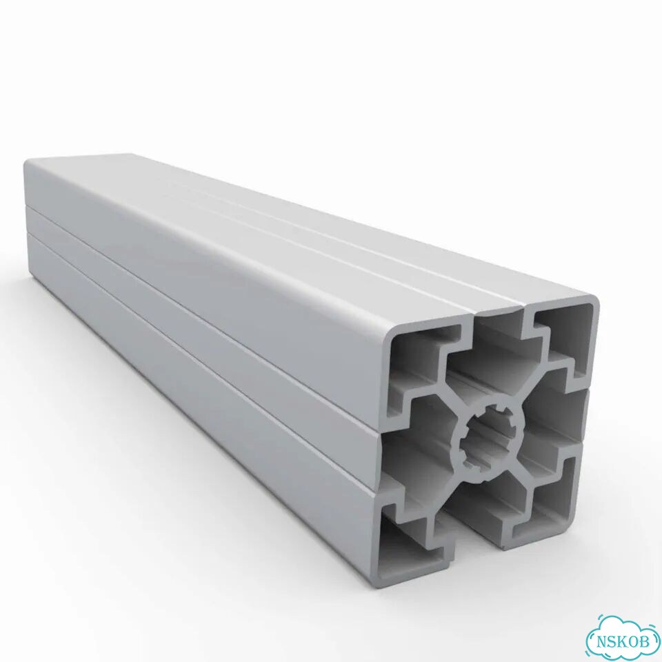 OB-4545L-3C-BP Профиль 45х45 мм. Паз 10 мм, закрытый с 3х сторон (Без покрытия) фото 8
