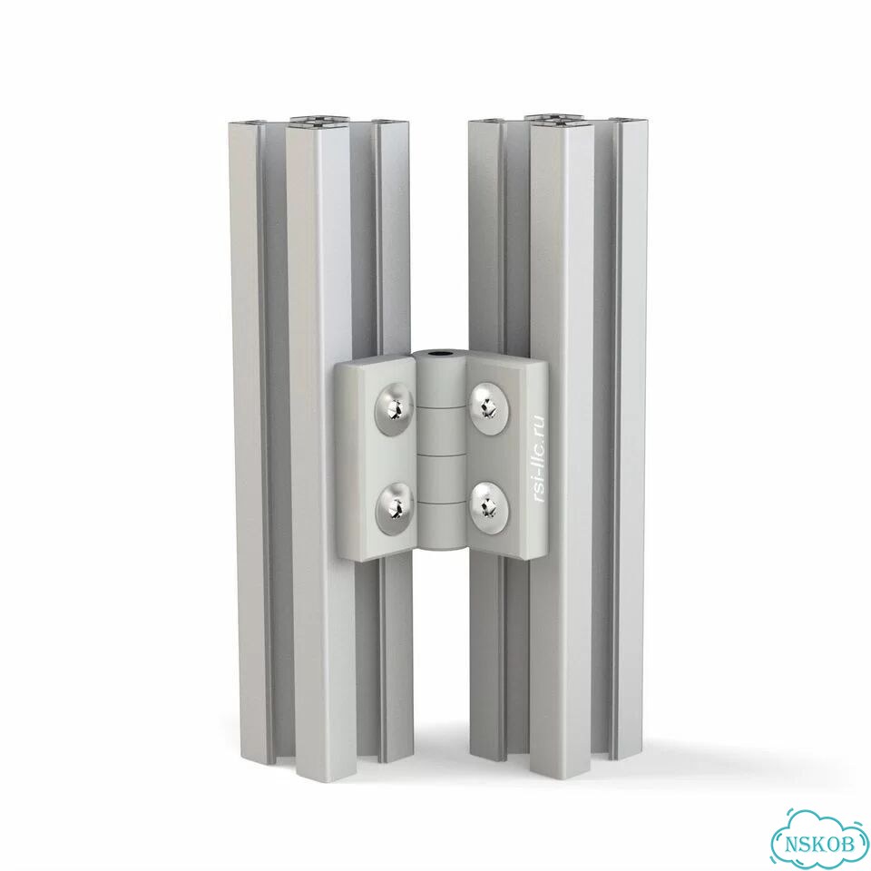 3013-gray Петля дверная пластиковая, для профилей 30х30 мм, серая фото 6