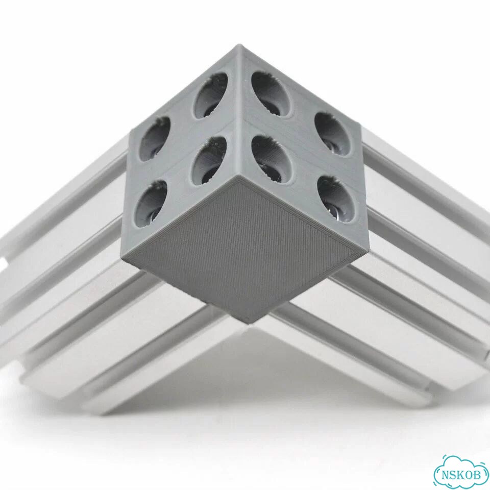 К204040-2 Кубический соединитель 40х40, серия 20, 2 стороны фото 4