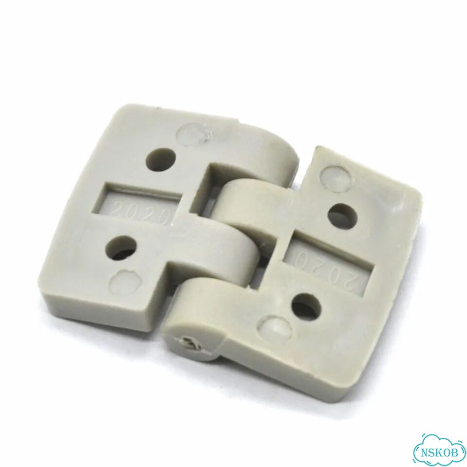 3012-gray Петля дверная пластиковая, для профилей 20х20 мм, серая фото 3