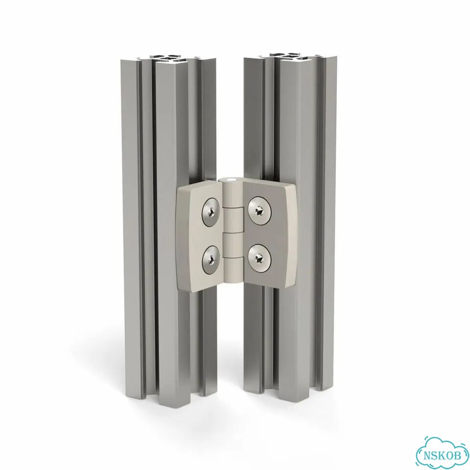 3012-gray Петля дверная пластиковая, для профилей 20х20 мм, серая фото 6