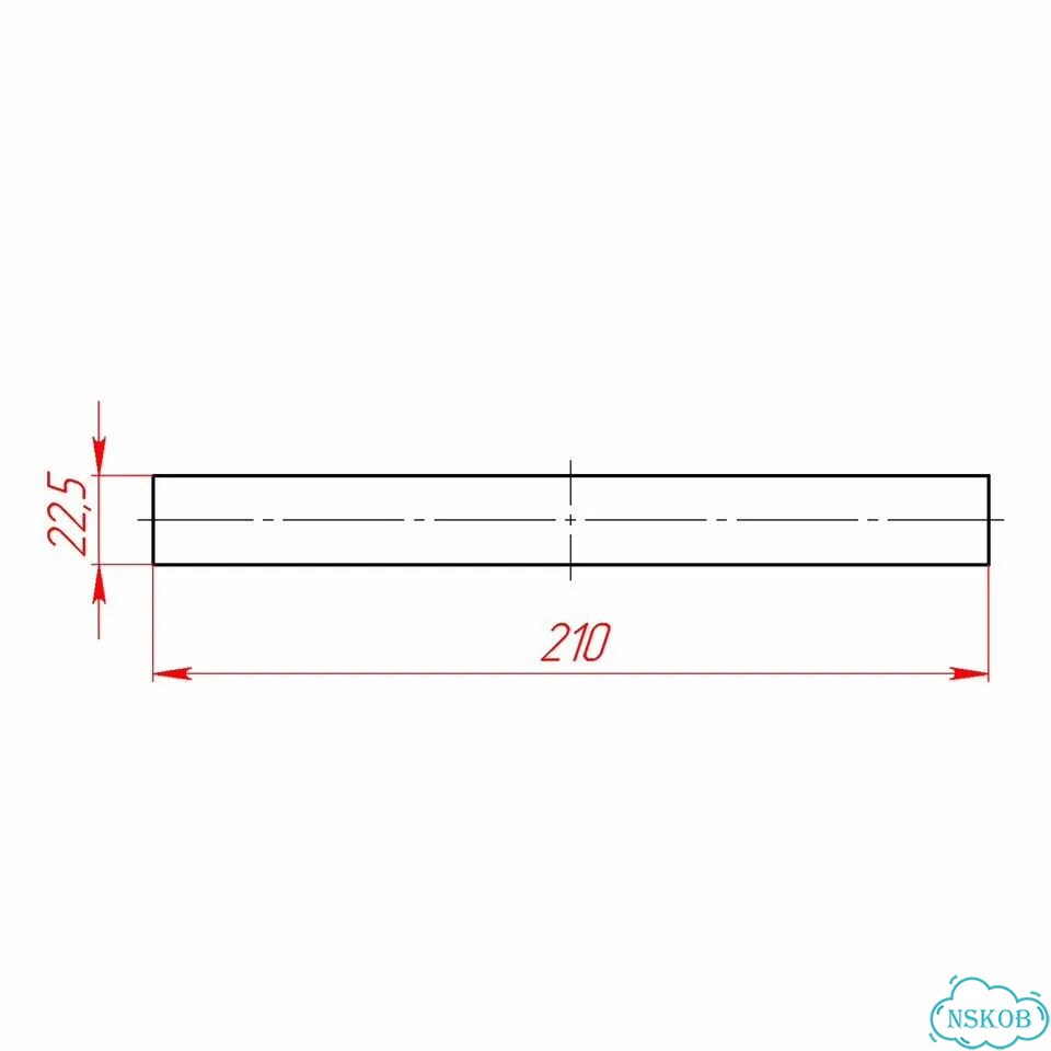 PS-210X22.5 Полоса/шина алюминиевая 210х22.5 мм фото 2