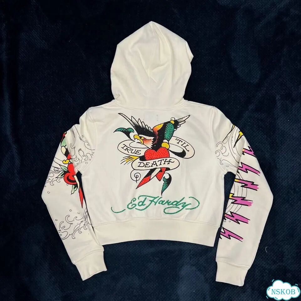 Zip hoodie ed hardy фото 2