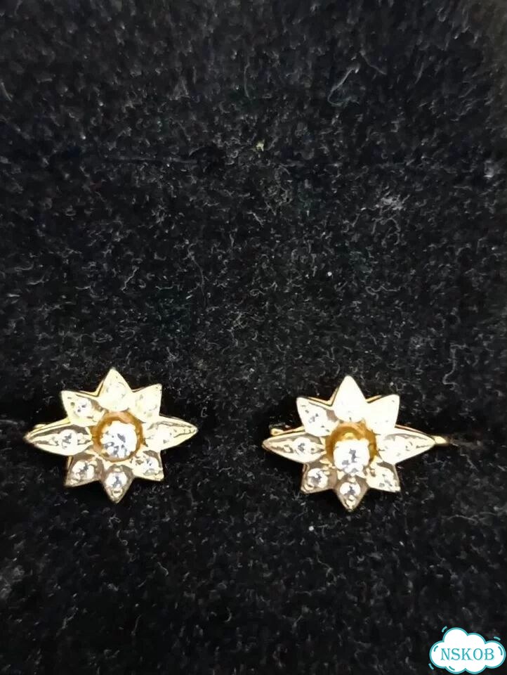 Продам серьги золотые 585 проба фото 2