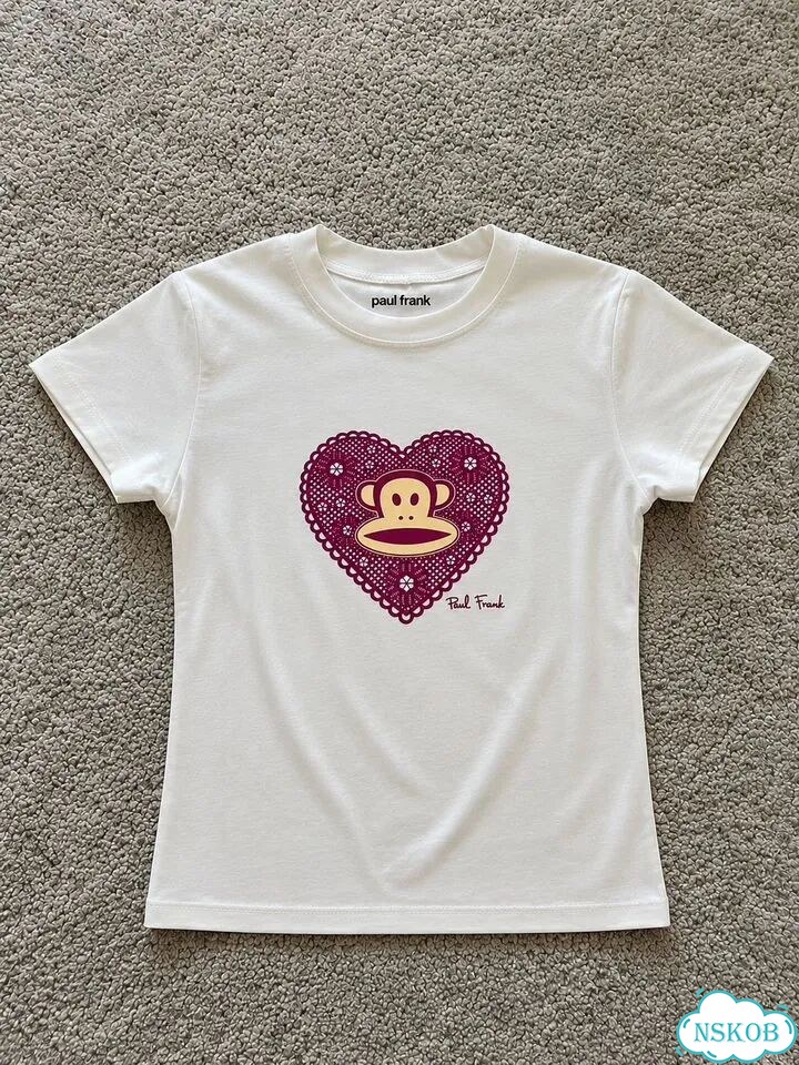 Футболка Paul Frank love белая фото 1