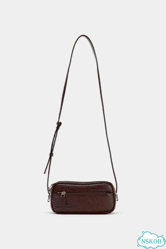 Сумка багет кросс-боди zara 2026 фото 5