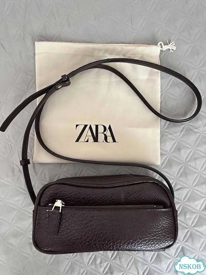 Сумка багет кросс-боди zara 2026 фото 6