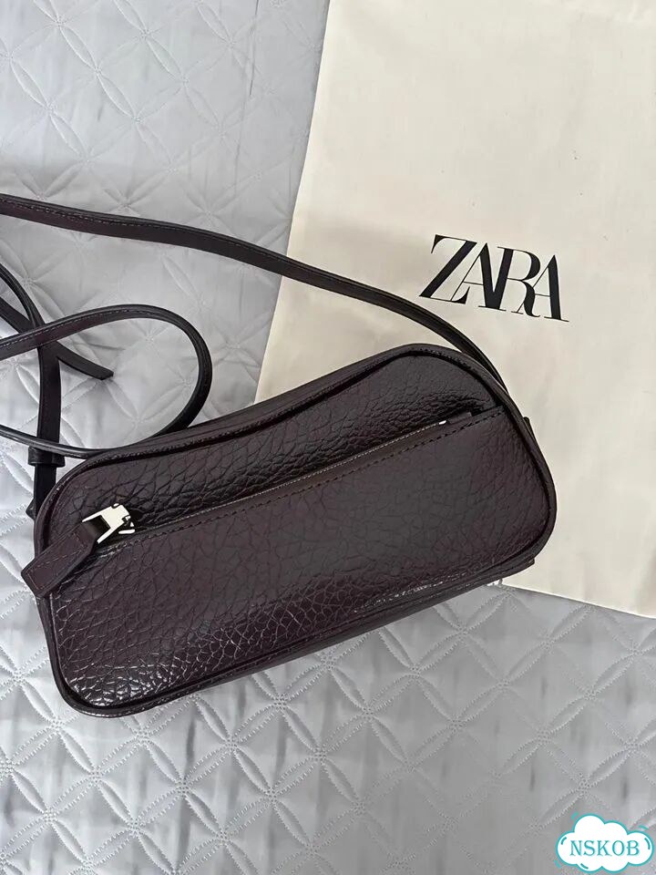 Сумка багет кросс-боди zara 2026 фото 7