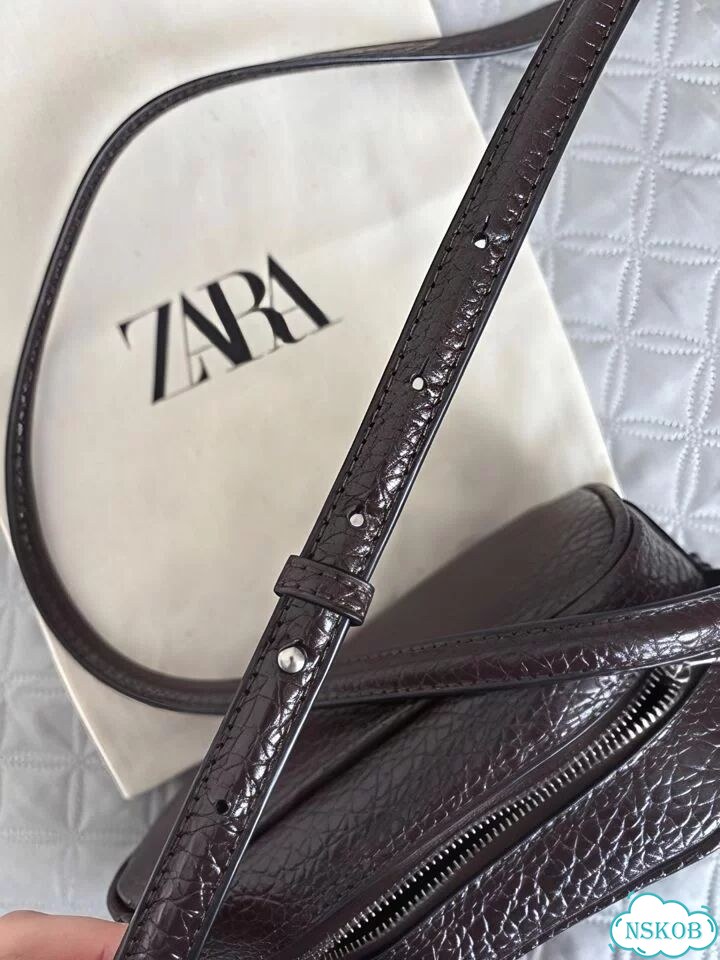 Сумка багет кросс-боди zara 2026 фото 9