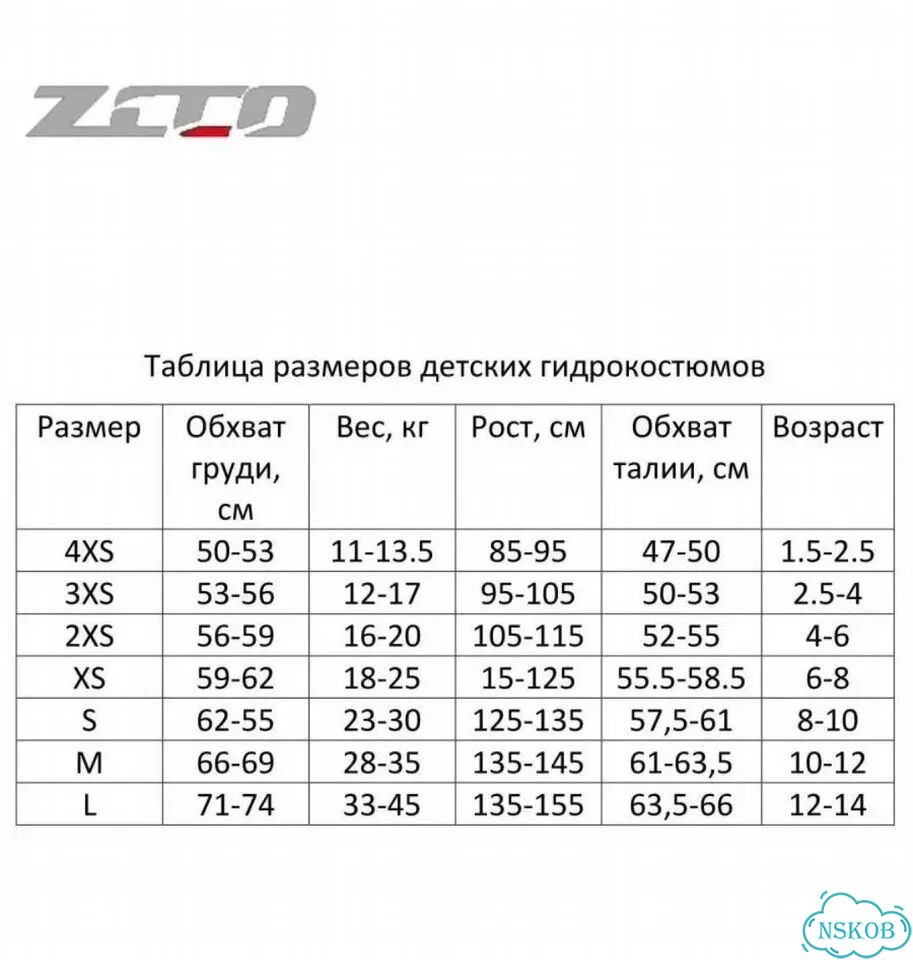 Гидрокостюм детский фото 3
