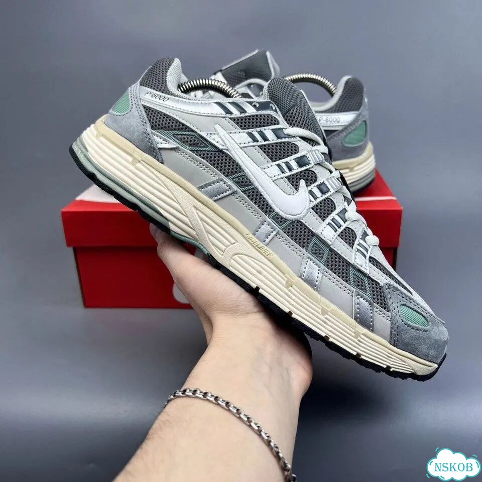 Кроссовки Nike P6000 серые фото 5