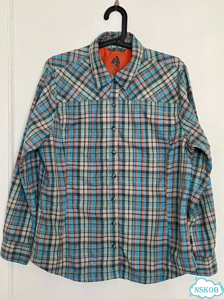 Рубашка женская Eddie Bauer PL в клетку фото 2