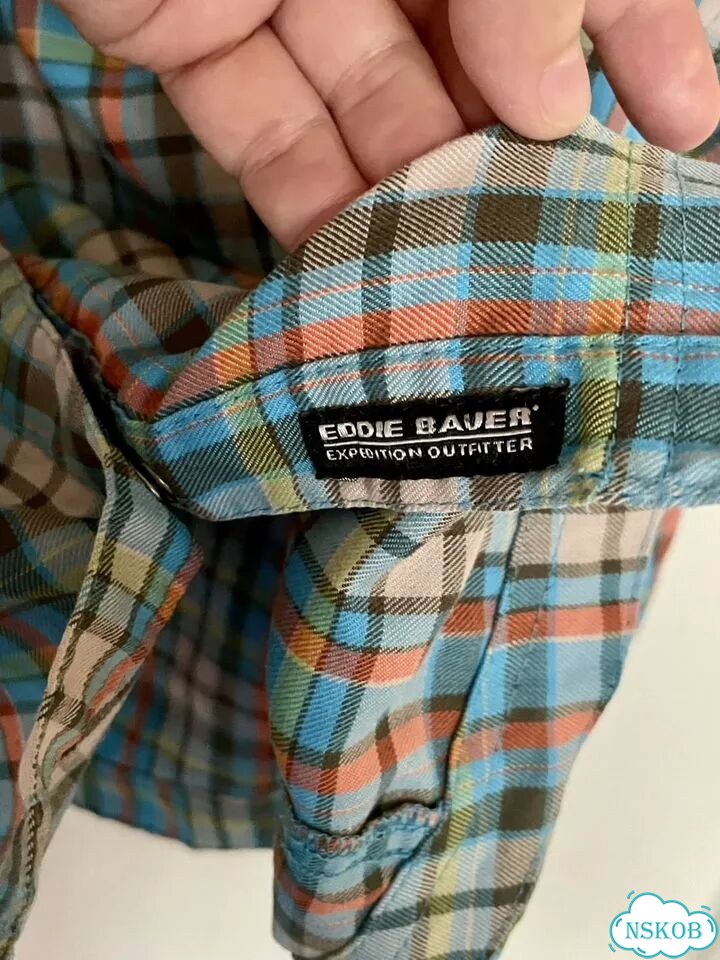 Рубашка женская Eddie Bauer PL в клетку фото 9