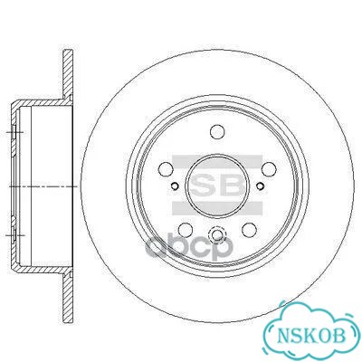 Диск тормозной SD4642 Sangsin brake фото 1