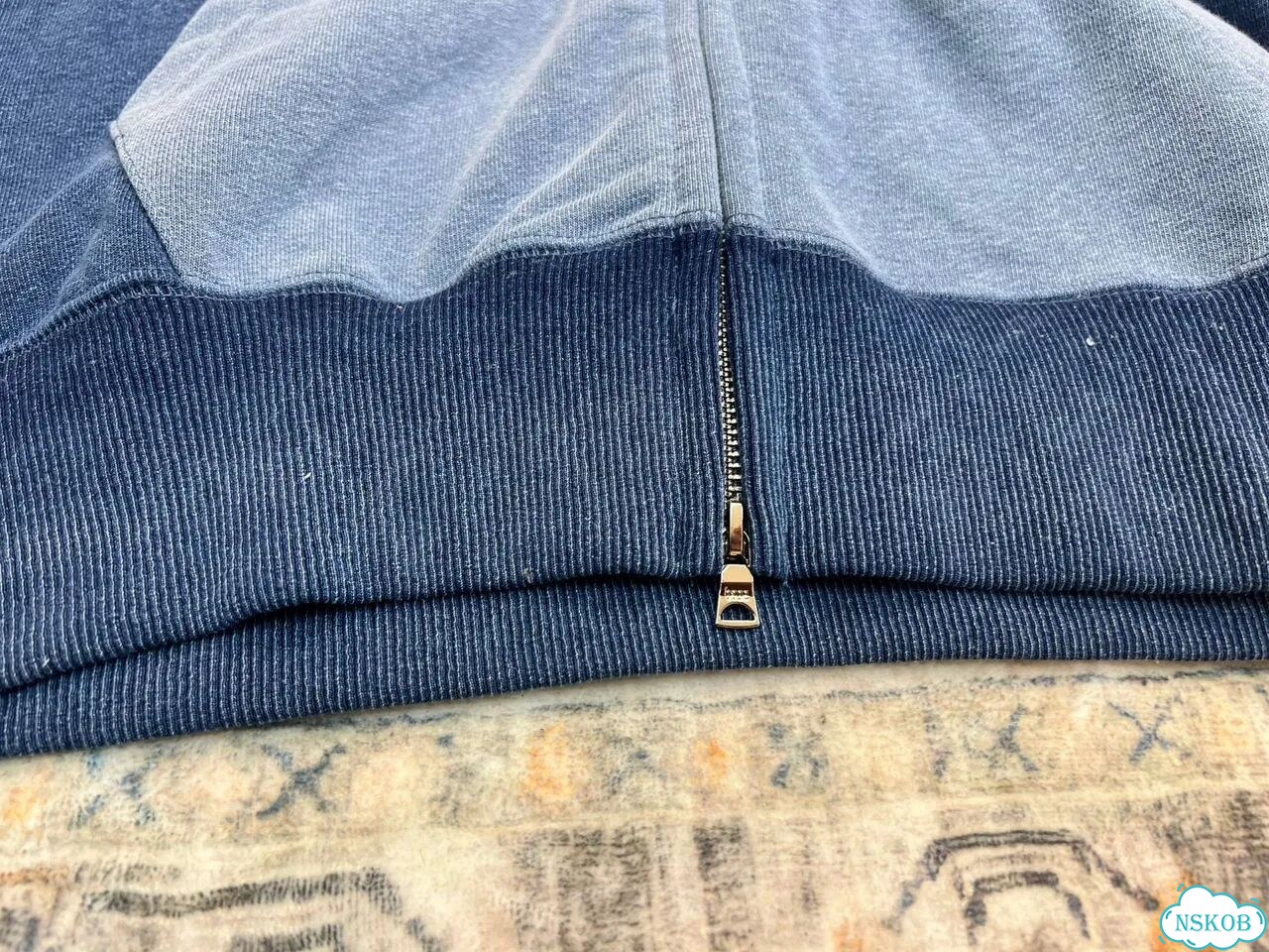 Зип худи Bape indigo new фото 9
