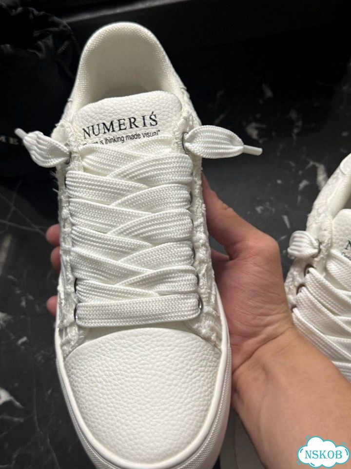 Кеды Numeris белые фото 3