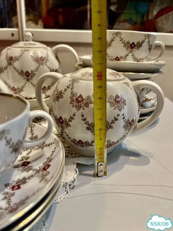 Предметы чайного сервиза лфз СССР Гирлянда фото 4