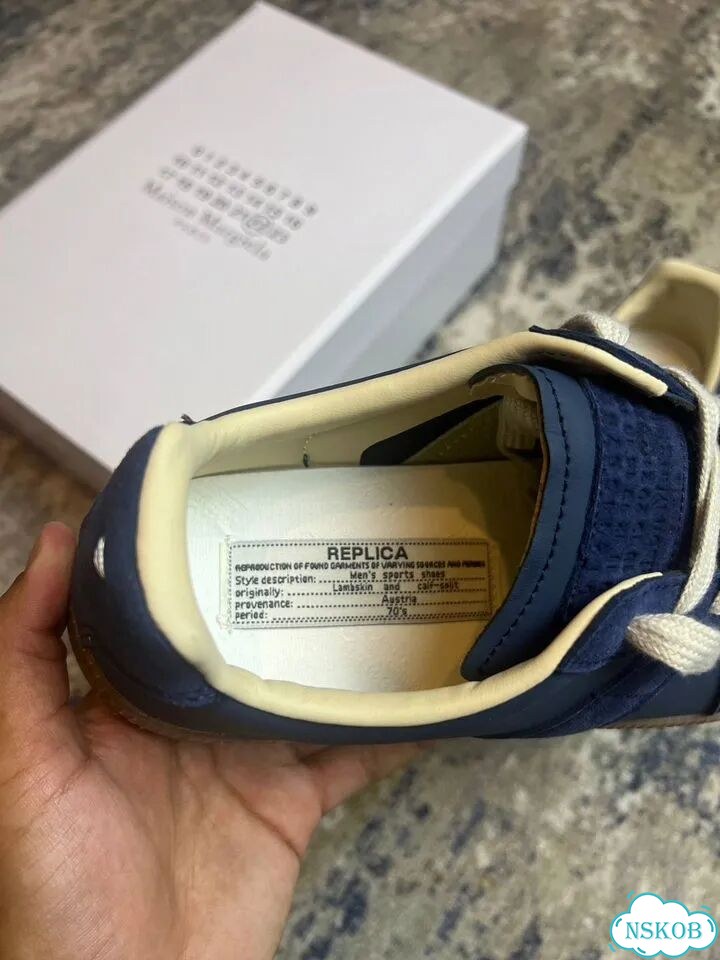 Кеды Maison Margiela replica синие фото 8