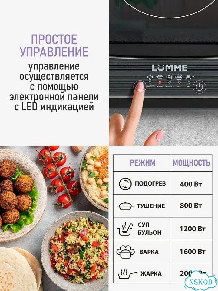 Плита индукционная электрическая фото 5