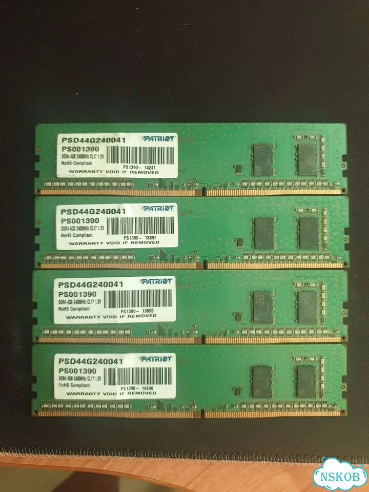 Ddr4 16gb 2400 4+4g фото 1