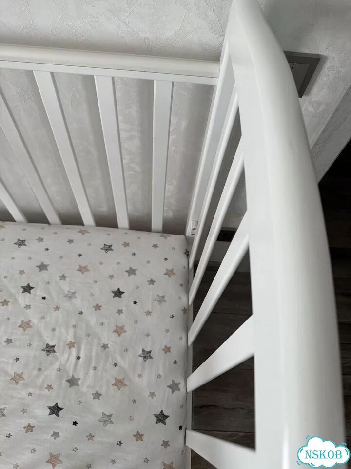 Кроватка для новорожденных бу с балдахином фото 2