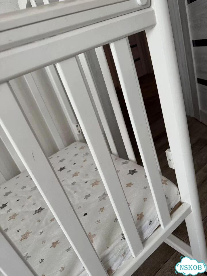Кроватка для новорожденных бу с балдахином фото 4